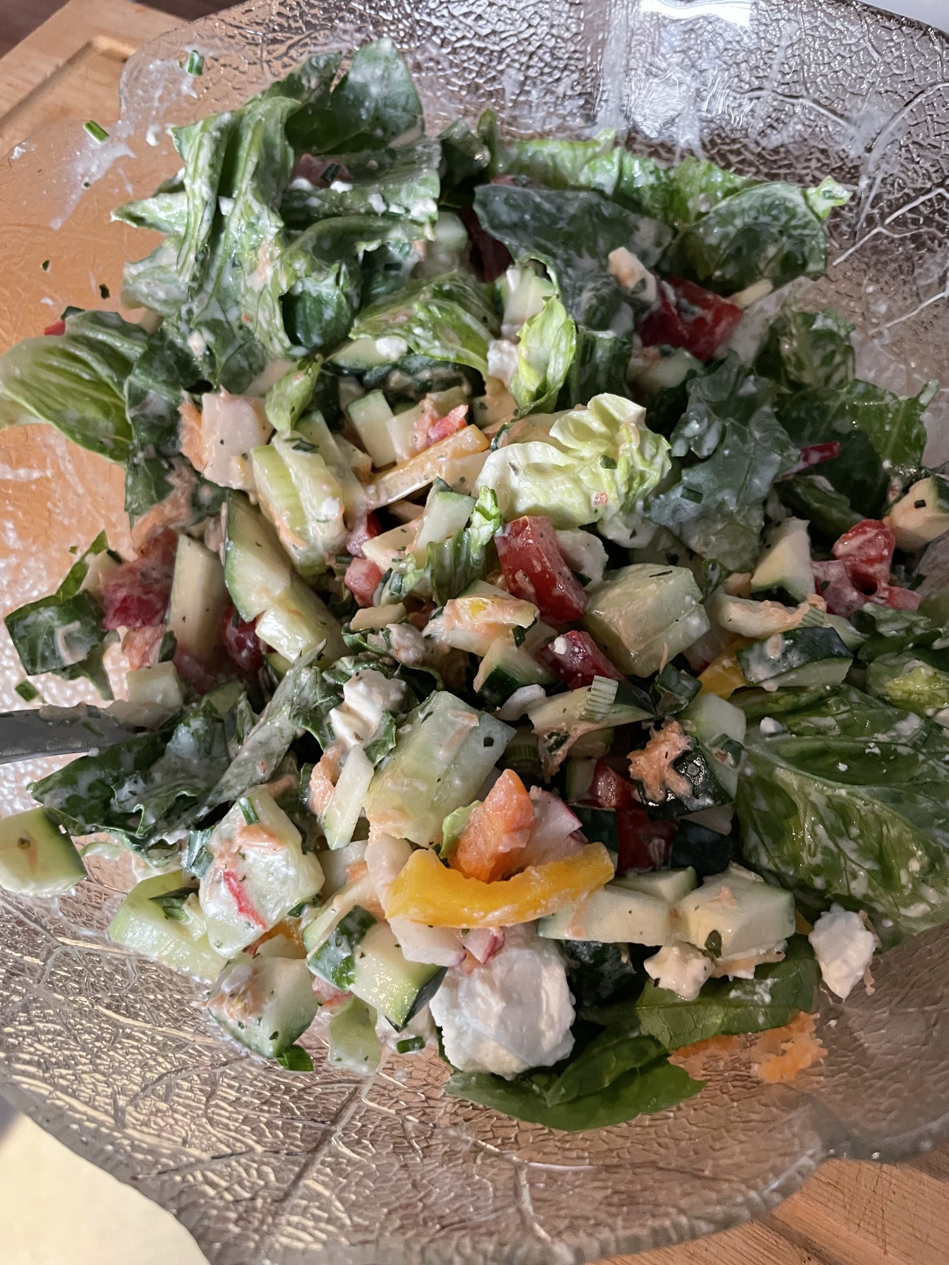 Gemischter Salat mit Omas Salatsauce - wohlfuehlen-leicht-gemacht