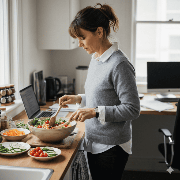 Homeoffice und Essen