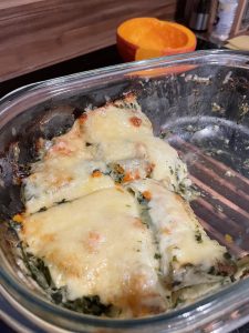Kürbis-Spinat-Lasagne