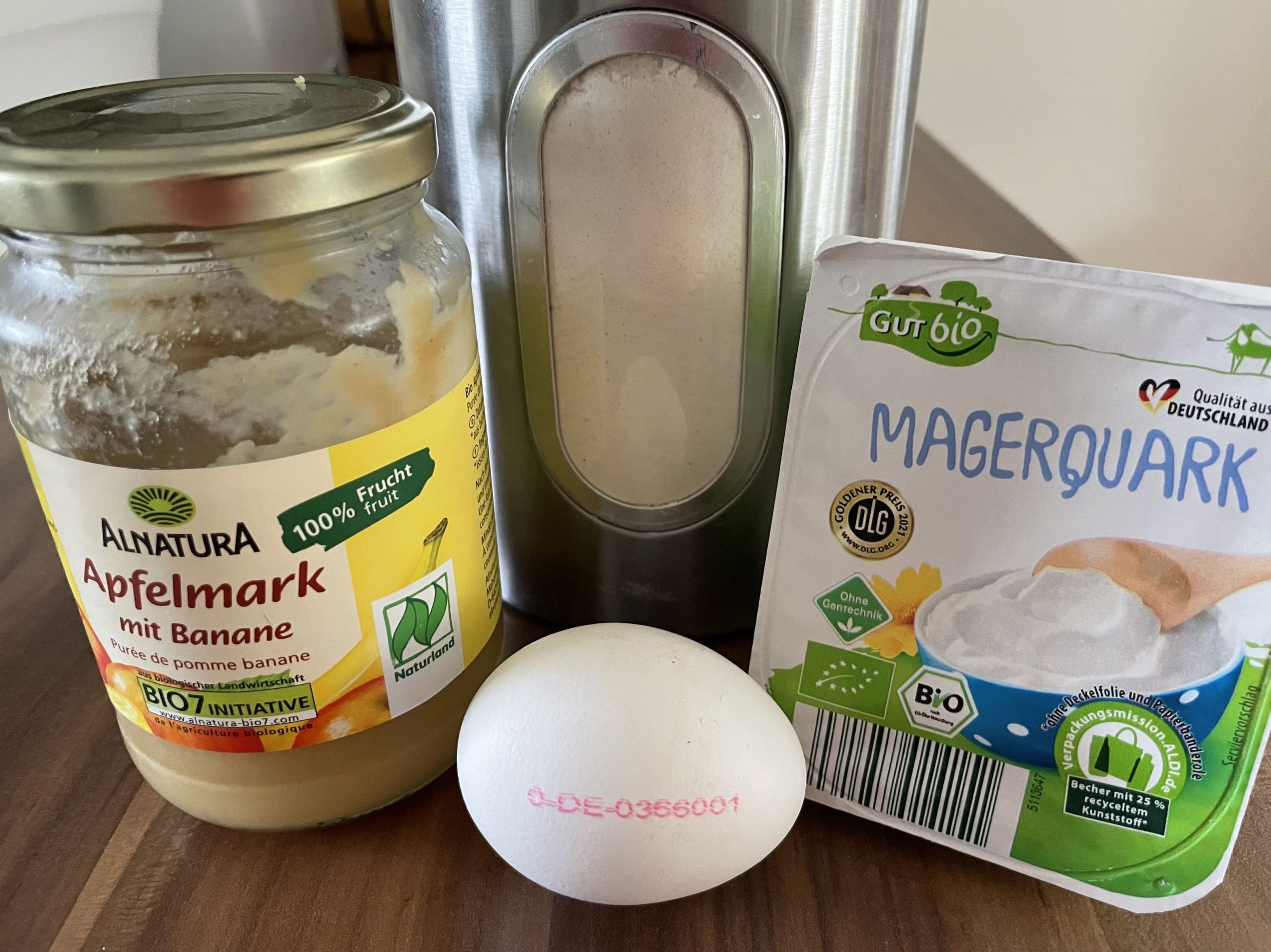 Zutaten für Quark-Pancakes